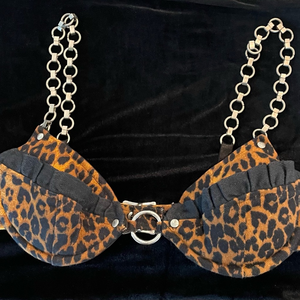 Vintage Lip Service Animal Print Bra